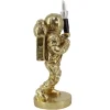Moderne Tischlampe ASTRONAUT 40cm gold Skulptur handmade