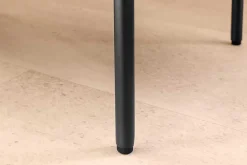 Moderne Truhenbank LOFT 100cm weiß Bouclé Sitzbank mit Stauraum gepolstert schwarz Metall
