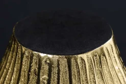 Moderne Vase ELEGANCE 35cm gold antik Metall Hammerschlag Design