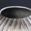 Moderne Vase ELEGANCE 25cm silber Hammerschlag Design