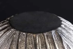 Moderne Vase ELEGANCE 25cm silber Hammerschlag Design