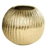 Moderne Vase ELEGANCE 25cm gold antik Hammerschlag Design