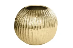 Moderne Vase ELEGANCE 25cm gold antik Hammerschlag Design
