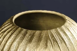 Moderne Vase ELEGANCE 25cm gold antik Hammerschlag Design