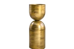 Moderne Vase SANDGLASS L 55cm messing Eisen handmade beidseitig nutzbar