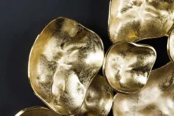 Moderne Wanddekoration VARIATION 105cm gold Metall handmade