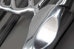 Moderne Wanddekoration VEADO 100cm silber Hirschgeweih
