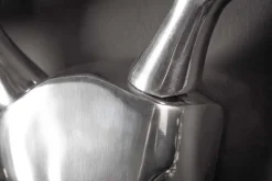 Moderne Wanddekoration VEADO 100cm silber Hirschgeweih