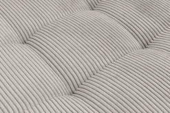 Moderne XXL Wohnlandschaft KENT 305cm greige Cord Bigsofa inkl. Hocker Federkern
