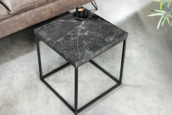 Moderner Beistelltisch ARCHITECTURE 45cm graphit Metallgestell