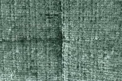 Moderner Design Stuhl TRES CHIC grün Chenille Cremona schwarze Metallbeine