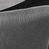 Moderner Design Stuhl TRES CHIC grau Cord schwarze Metallbeine Esszimmer