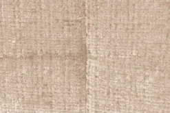 Moderner Design Stuhl TRES CHIC champagner greige Chenille Cremona schwarze Metallbeine