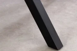 Moderner Esstisch GALAXIE 180cm weiß Keramik schwarz Metall Sterngestell