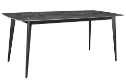 Moderner Esstisch MILANO 180cm anthrazit Keramik schwarze Metallbeine
