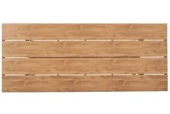 Moderner Gartentisch DESIGNO 200cm natur greige Aluminium wetterfest X-Gestell