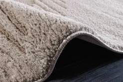 Moderner Hochflor Teppich ELLE DECORATION 235x160cm beige geometrisches Muster