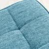 Moderner Hocker SCANDINAVIA blau Strukturstoff Metallbeine Fußhocker