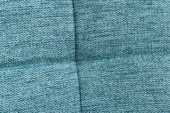 Moderner Hocker SCANDINAVIA blau Strukturstoff Metallbeine Fußhocker
