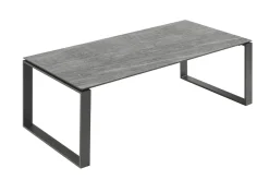 Moderner In- und Outdoor Esstisch FLOATING 210cm anthrazit Keramik Gartentisch wetterfest