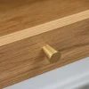 Moderner Schreibtisch ATELIER 120cm natur Eiche Konsolentisch schwarz mit Schublade