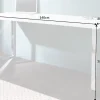 Moderner Schreibtisch WHITE DESK 140cm weiß Hochglanz Bürotisch