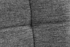 Moderner Sessel SCANDINAVIA grau Strukturstoff schwarze Metallbeine mit Armlehnen