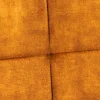 Moderner Sessel SCANDINAVIA senfgelb Samt schwarze Metallbeine mit Armlehnen
