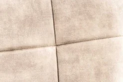 Moderner Sessel SCANDINAVIA champagner beige Samt schwarze Metallbeine mit Armlehne