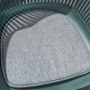 Moderner Stuhl SIGNUM salbei schwarz Kunststoff Gartenstuhl Indoor Outdoor mit Armlehnen