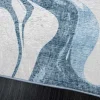 Moderner Teppich ART RUGS 230x160cm grau blau weiß Flachgewebe Indoor