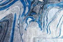 Moderner Teppich ART RUGS 230x160cm grau blau weiß Flachgewebe Indoor