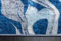 Moderner Teppich ART RUGS 230x160cm grau blau weiß Flachgewebe Indoor
