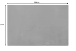Moderner Teppich COZY CLOUD 230x160cm anthrazit Hochflor Indoor-Teppich Felloptik