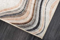 Moderner Teppich EARTH 230x160cm beige grau multicolor Flachgewebe Indoor-Teppich