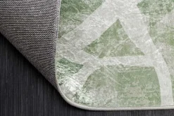 Moderner Teppich JUNGLE 230x160cm grün beige Flachgewebe Indoor-Teppich