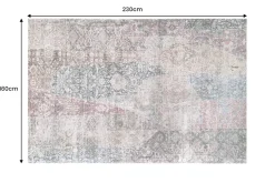 Moderner Teppich LEGENDS 230x160cm multicolor Kurzflor Indoor-Teppich