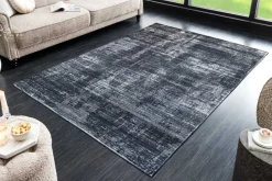 Moderner Teppich SOFT TOUCH 230x160cm grau Kurzflor Indoor-Teppich