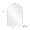 Moderner Wandspiegel ARCA 90cm gold Aluminium