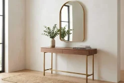 Moderner Wandspiegel ARCA 90cm gold Aluminium