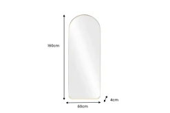 Moderner Wandspiegel ARCA 160cm gold Aluminium