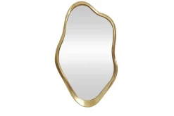 Moderner Wandspiegel EMBER 100cm gold variabel aufhängbar organische Form