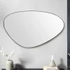 Moderner Wandspiegel NOEMI 90cm schwarz asymmetrisches Design