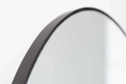 Moderner Wandspiegel NOEMI 90cm schwarz asymmetrisches Design