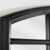 Moderner Wandspiegel PARIS 120cm schwarz Fensterspiegel Rundbogen-Design