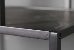 Modernes Bücherregal SLIM LINE 115cm graphit Metallgestell mit fünf Regalböden