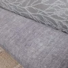 Modernes Bett SWING 160x200cm grau Vogue Velours Samt geschwungenes Doppelbett