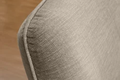Modernes Big Sofa ROYAL 295cm greige Velours-Strickstoff Federkern XXL-Couch