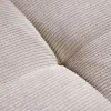 Modernes Ecksofa DESIGNO 250cm champagner beige Cord Couch inklusive Kissen Metallfüße