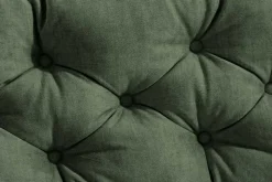 Modernes Ecksofa MARRAKESCH 265cm grün Samt 3-Sitzer inkl. Kissen Ottomane rechts